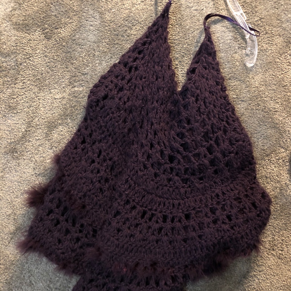 Knit fur sweater